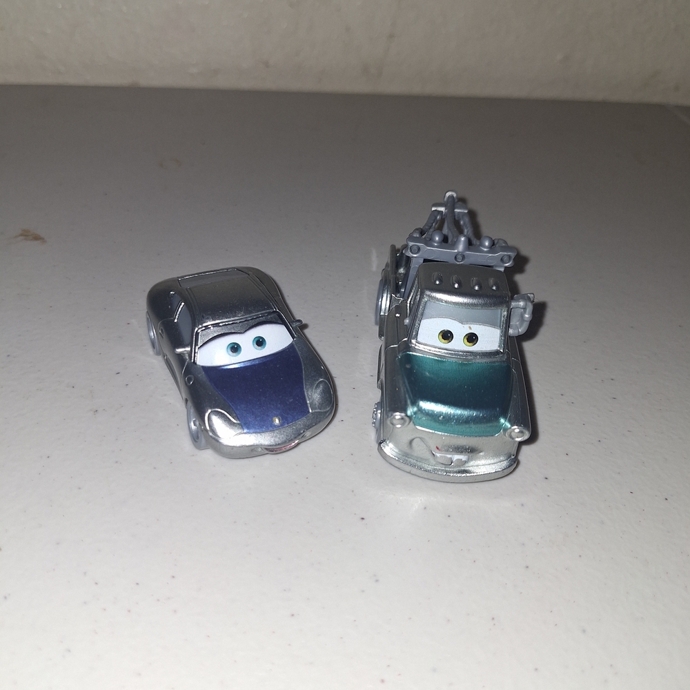 Mattel Cars Die-Cast Mini Set - Silver & Teal-Green